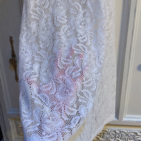 Copy - WEST Loop White Lace Swim Coverup - Picture 5 of 11